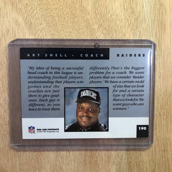 Art Shell - Pro Set Trading Card - Picture 2 of 2